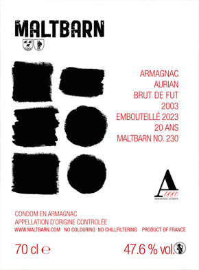 Maltbarn 230 – Armagnac – Maison Aurian 2003